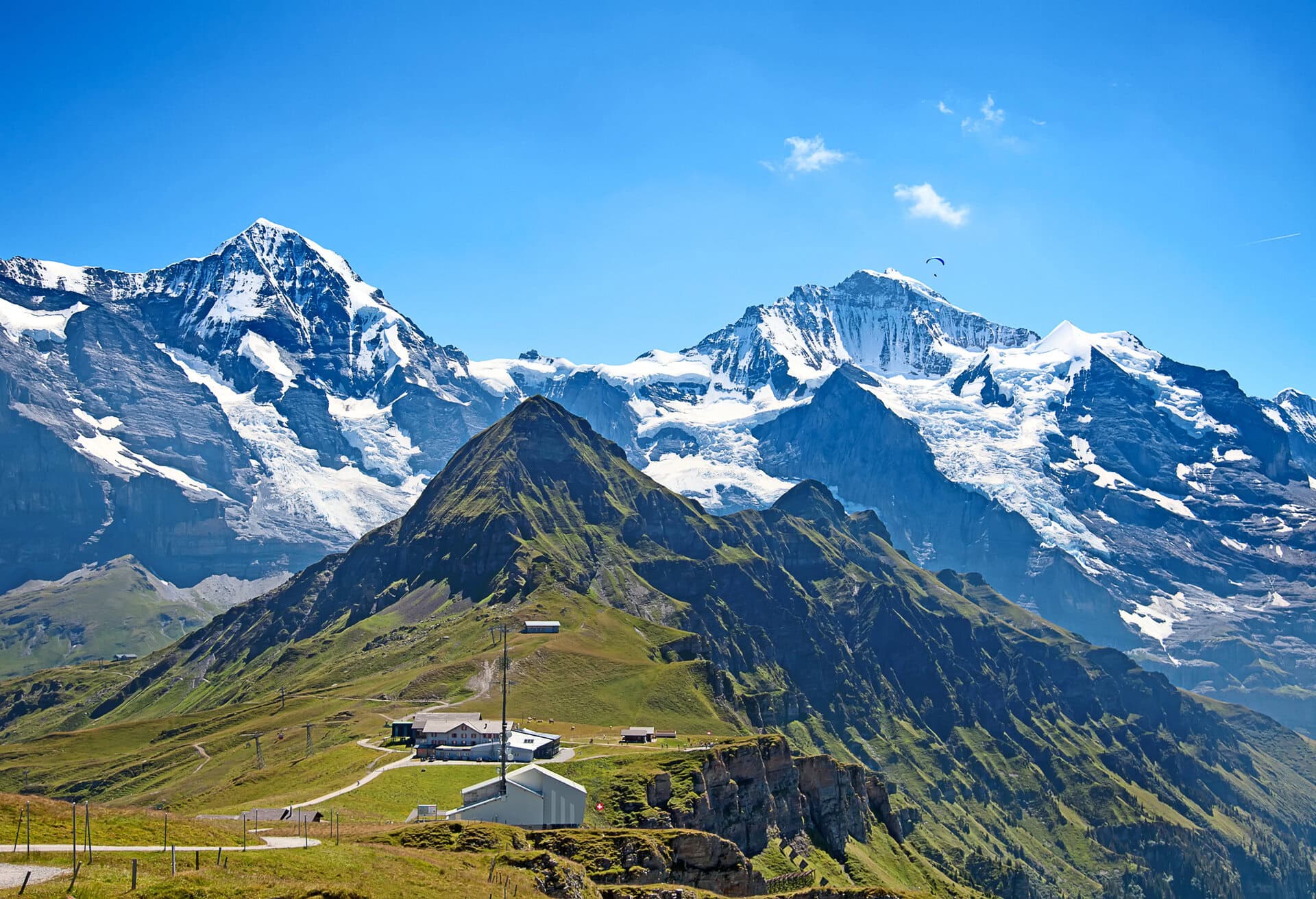 Summer landscape in the Jungfrau